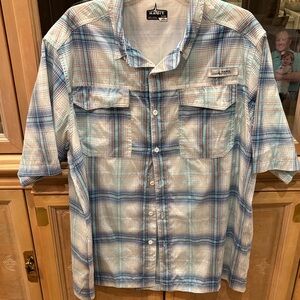 Habit  Outdoors Men's Multicolor Plaid Button Down Shirt